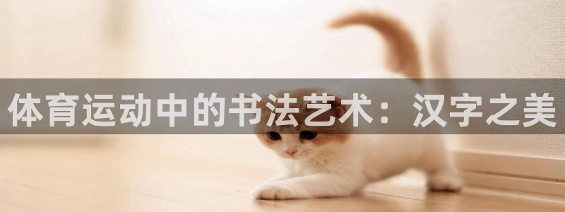 3377体育官网：体育运动中的书法艺术：汉字之美